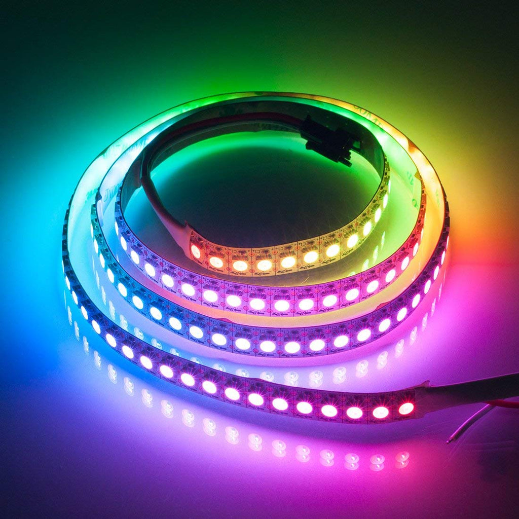 5m RGB Addressable Color-Chasing LED Strip Light Kit with 12V