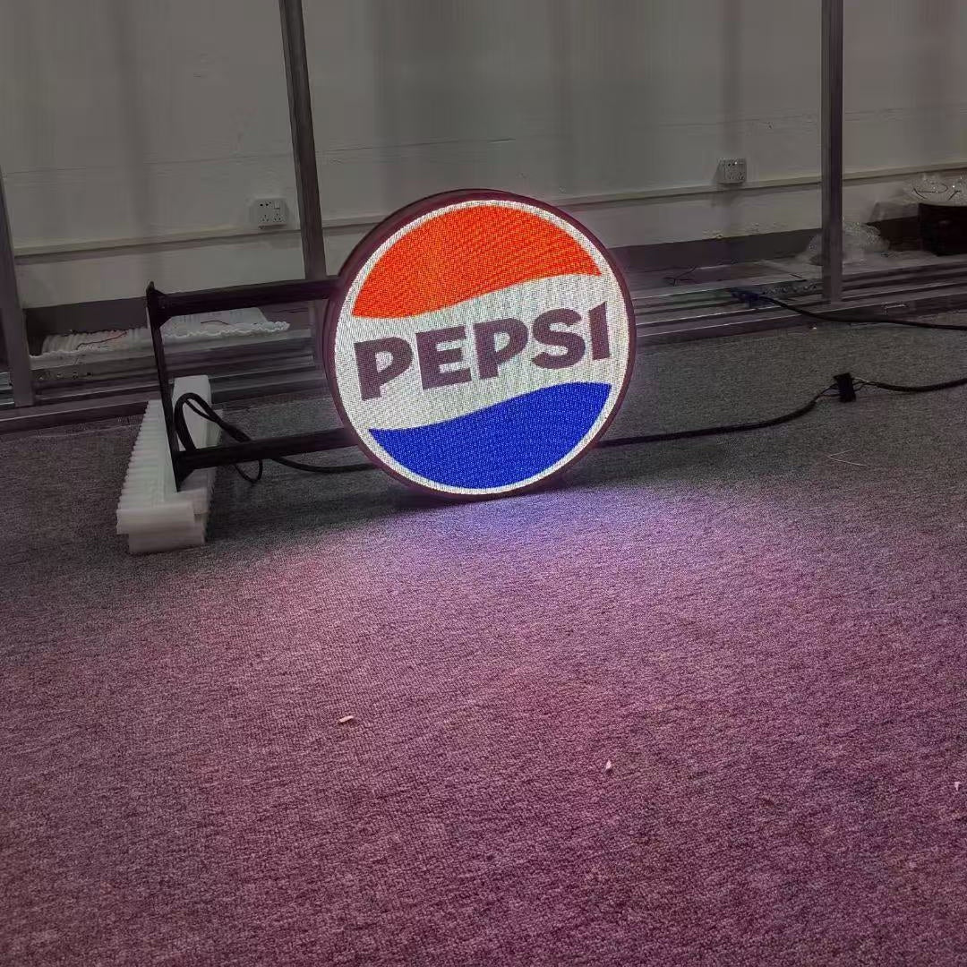 P2.5 50CM (20'') Diameter Outdoor Round LED Display Circle Logo LED Sign