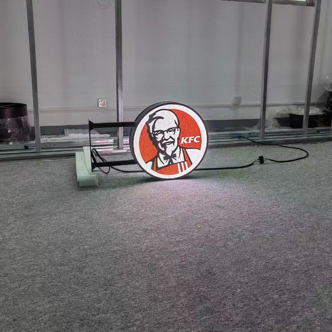 P1.86 50CM (20'') Diameter Outdoor Round LED Display High Resolution Circle Logo LED Sign