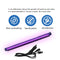 10W 12.6inches T8 LED UV 385-400nm Black Light Strip, LED Tube Light for Bedroom Halloween Decorations and Christmas Party, Fun Atmosphere, Black Light Poster 6ft Power Cord with Built-in ON/Off Switch