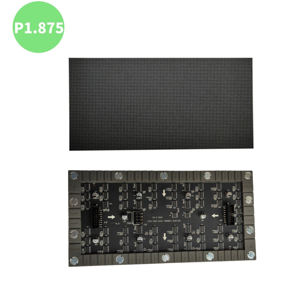 M-SF1.8 (P1.875) Silicon Based LED Module, 1.875mm Full RGB Pixel Panel Screen in 240 * 120 mm with 8192 dots, 1/32 Scan, 800 Nits for Indoor Display