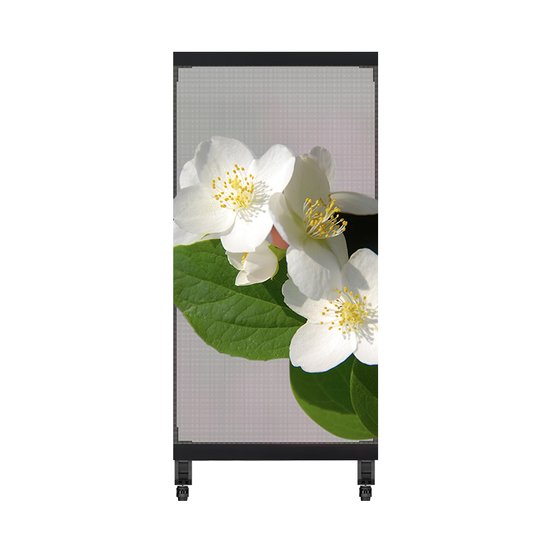Transparent Holographic LED Film LED Poster Display P3.91 1x2 Meters Display Area