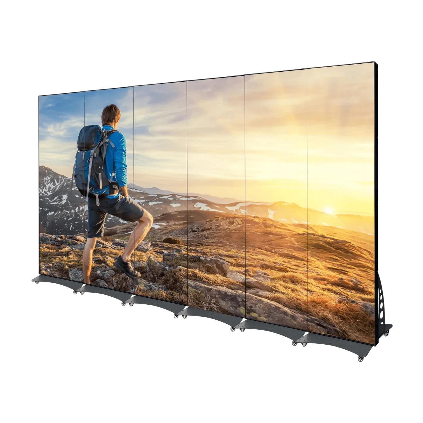 LED Screen for Church, P1.86mm, Display Area 12.6FT by 6.3FT (3840mm Wide by 1920mm Tall) , Turnkey LED Display Screen for Stage,Easy to Assemble