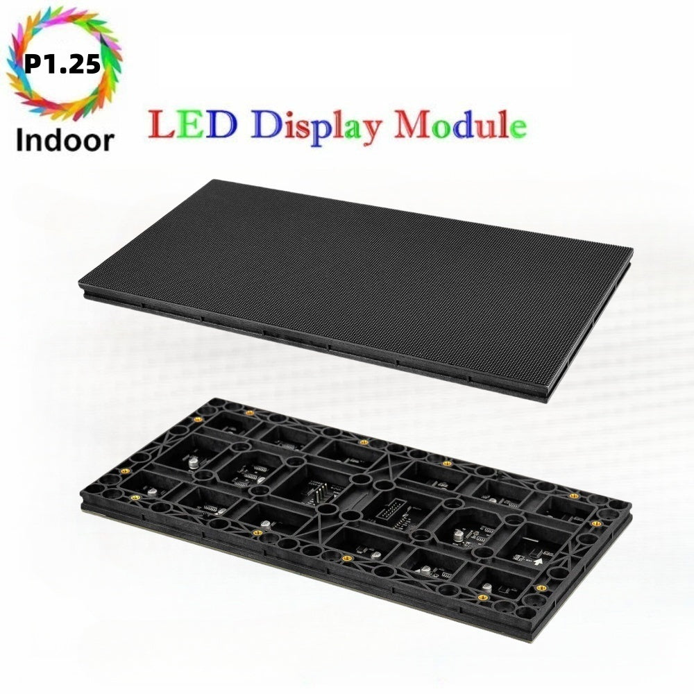 M-HD1.25L High Definition P1.25 (1.25mm) Small Pixel Pitch Indoor LED Module, Full RGB Pixel LED Tile in 320*160mm with 32768 dots, 1/64Scan, 600 Nits