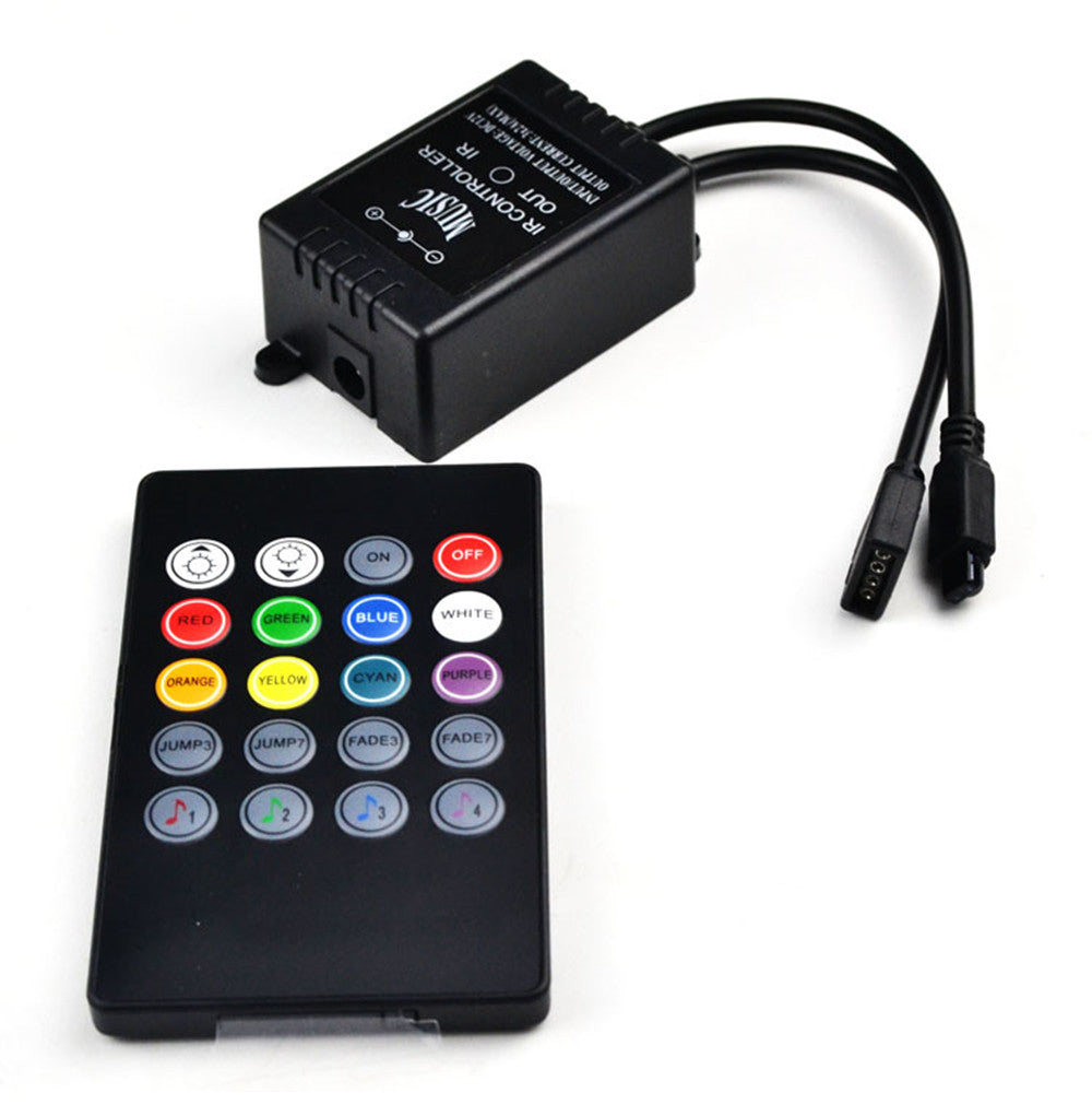 Sound/Music Sensitive RGB LED Controller DC12-24V 6A with Wirelless 20 –  LEDLightsWorld