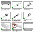 5 Pack H7075 Big Aluminum Extrusion Channel for Suspension Mounting Linear Office Lighting System