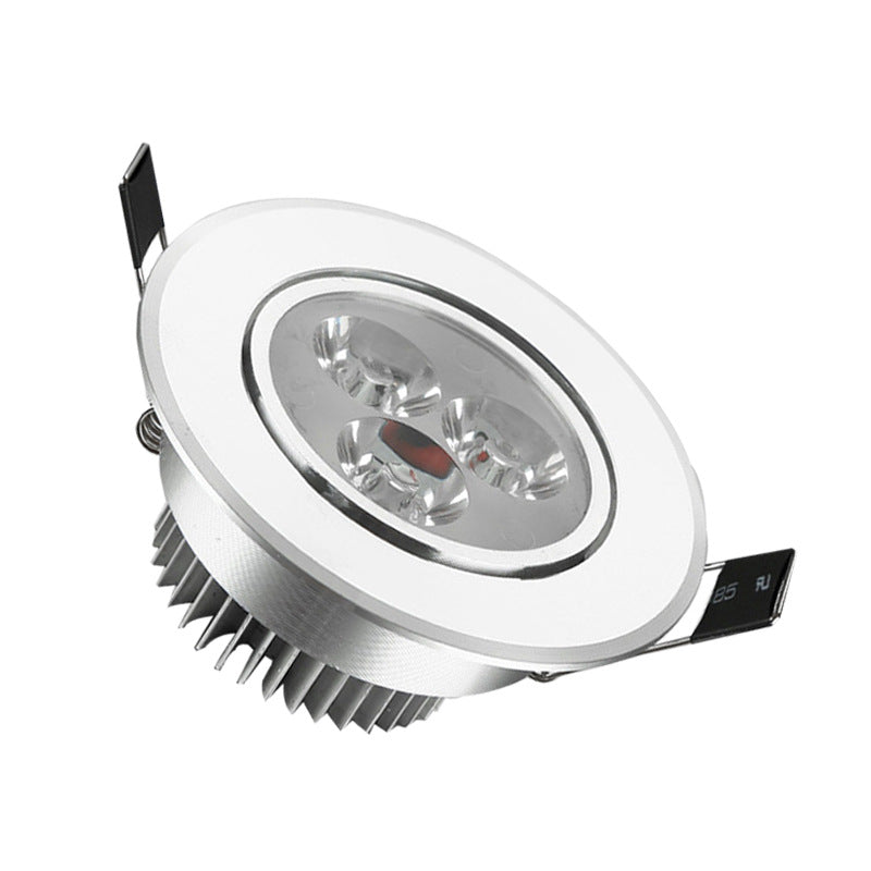 Directional 3W (Three 1 watt) LED Downlight with 2.55in-2.95in Cutout and 3.3in Trim