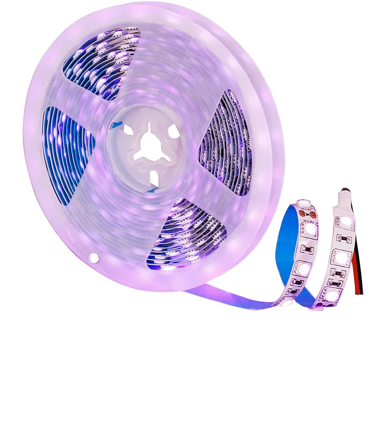 365nm 370nm SMD5050-300 12V 60LEDs/Meter UV LED Strip Light for Curing, Currency Validation