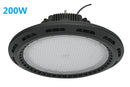 Free Shipping 200W UFO LED High Bay Light Fixture 17000LM CRI>80 IP65 Waterproof 100-277VAC Non-Dimmable  for Warehouse & Supermarket