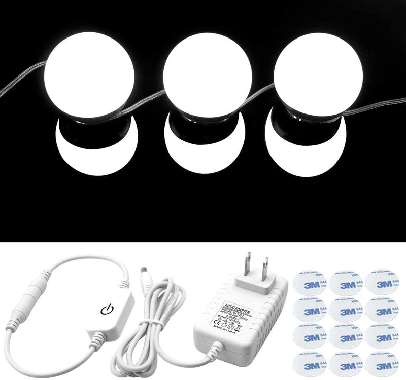 (FREE PRODUCT QTY.: 10) LED Vanity Mirror Lights Kit with 12 Dimmable Daylight Light Bulbs
