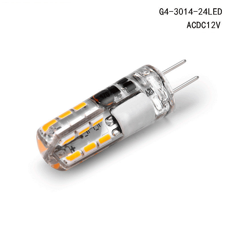 10 Pack G4 LED Light Bulb Bi-Pin Silicon Encapsulation 12V 1.5 W SMD3014 24pcs LEDs 10W Halogen Equivalent