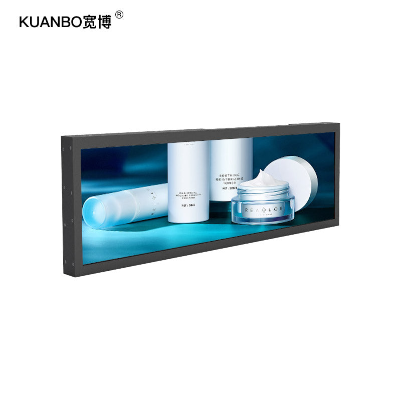 23.1" inch Stretched Bar LCD Display for store shelf promotion Wi-Fi Android system LCD enclosure