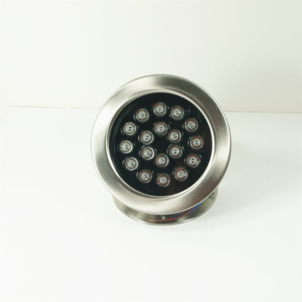 Free Shipping 4 Pack 18W LED Under Water Light, Stainless Steel Housing, 190mm in Diameter, Single Color DC24V, IP68 Waterproof Fountain Light