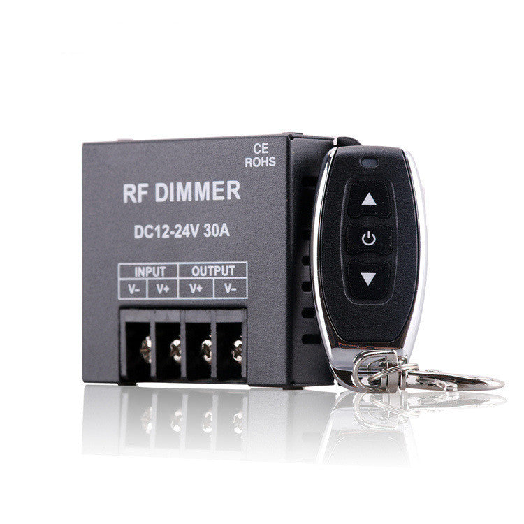 Single Color LED Dimmer - Wireless RF Remote - 8 Amps - LED Dimmer with RF  Remote