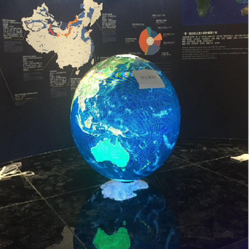 1m(3.28ft) in Diameter Indoor LED Sphere Display Screen Brightness Up to 800cd/m² Plug and Play