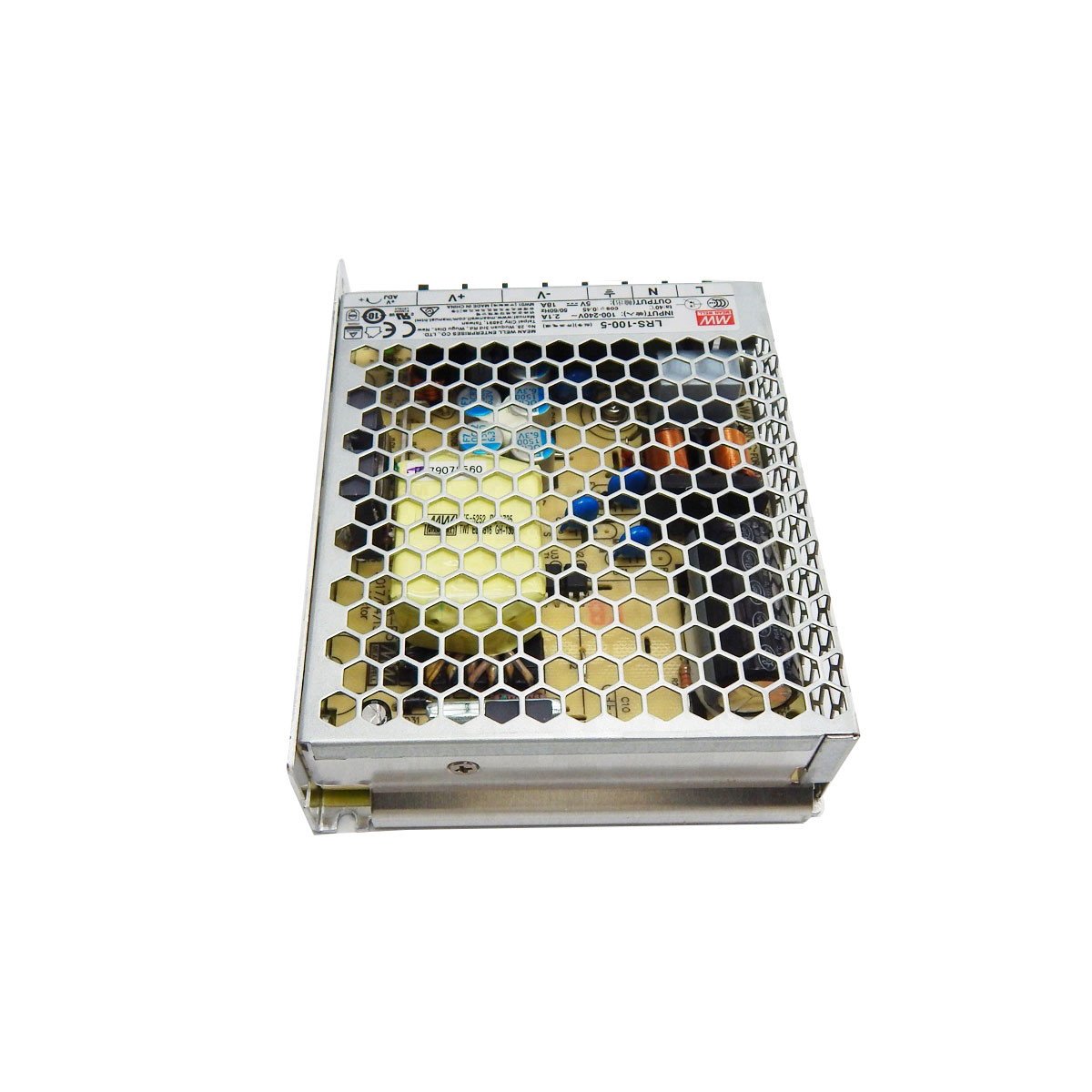 MeanWell UL Listed AC/DC (5V/12V/24V) Enclosed Single Output Switching Power Supply