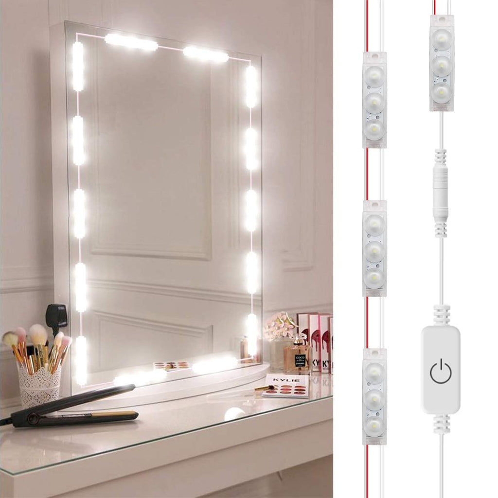 Led Mirror Lights Stick on LED Lights Dimmable String of 10 -  Denmark