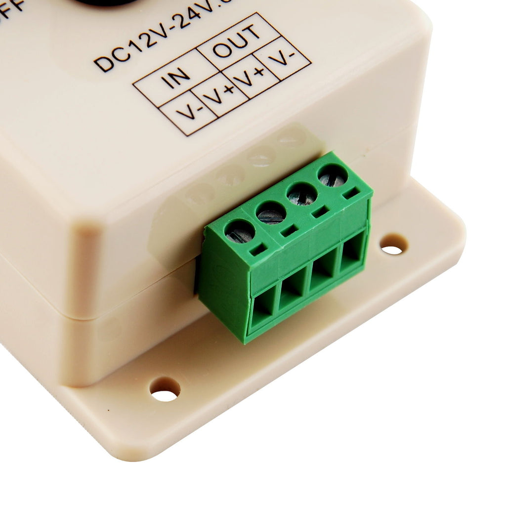 Manual Rotation LED Dimmer 12V-24V DC Switch Wall Mounting – LEDLightsWorld