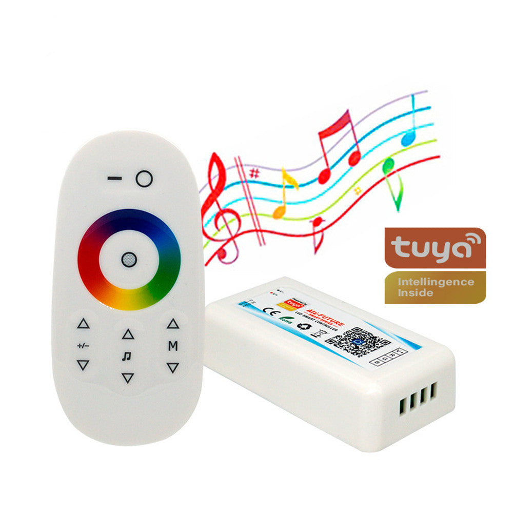 Tuya WiFi Bluetooth RGB COB LED Strip 12V 24V 840LEDs/M Remote