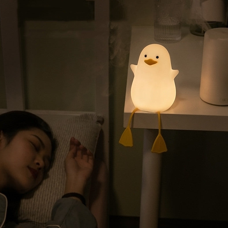 2pcs Pack Duck Lamp LED Night Light Rechargeable Desk lamp with Timer for Baby Girls Boys