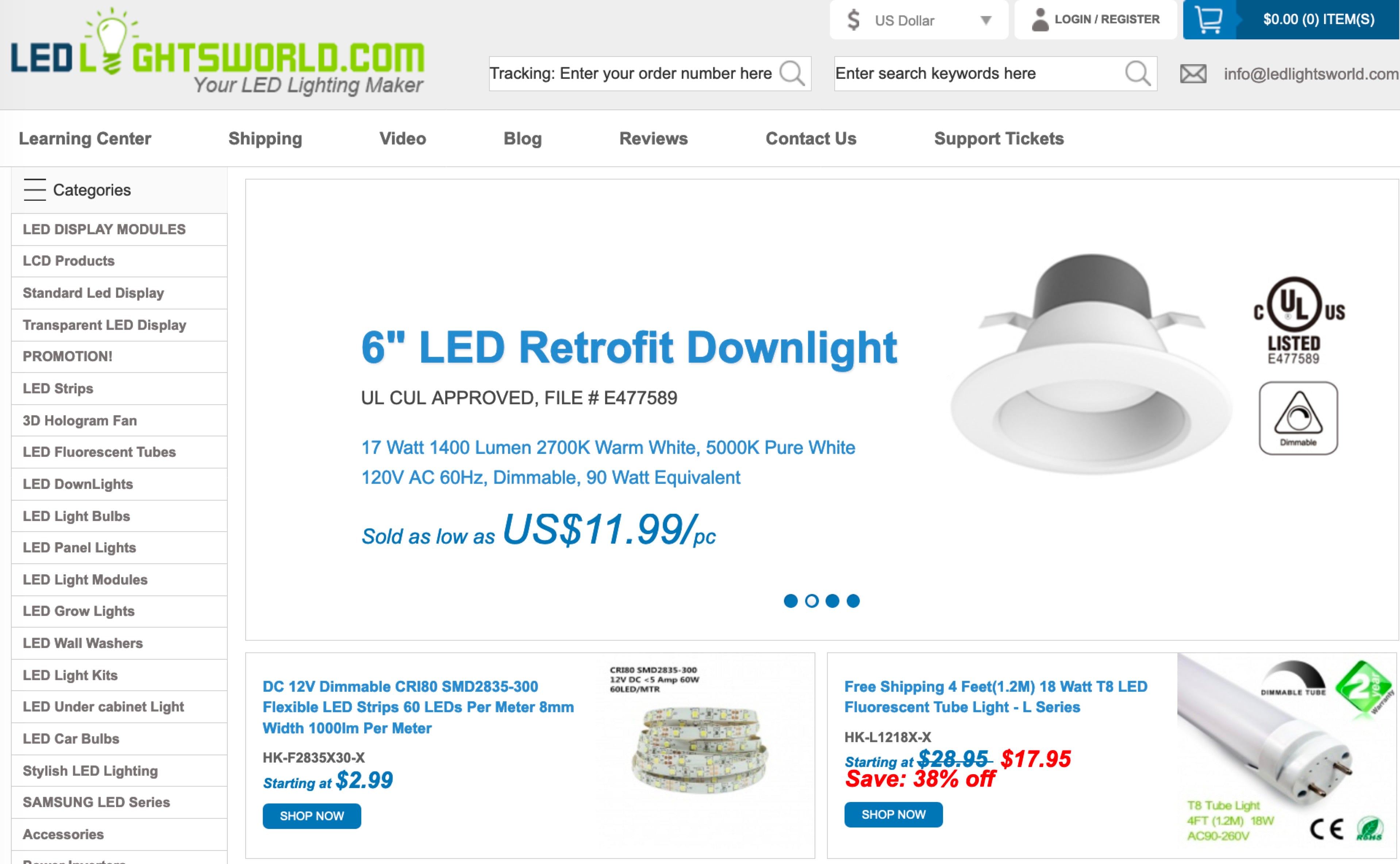 New LEDLightsWorld.com Online Now!