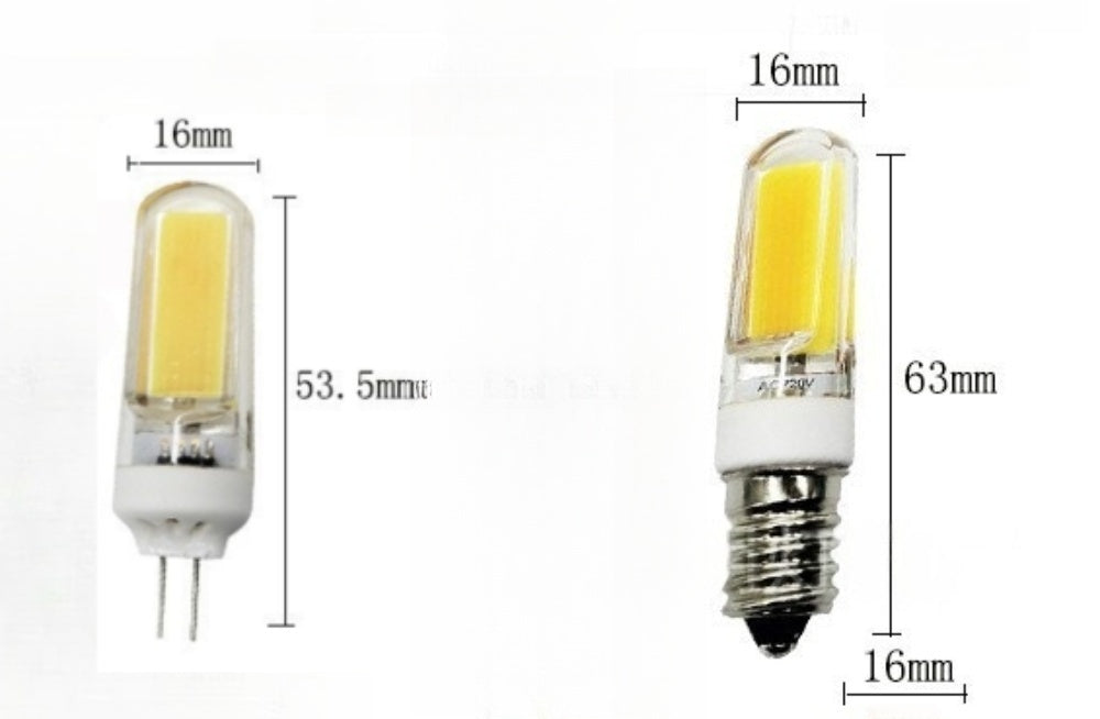 10PCS Pack 110V 220V AC Triac Dimmable 3W G4 E14 COB 2609 LED Light Bulb
