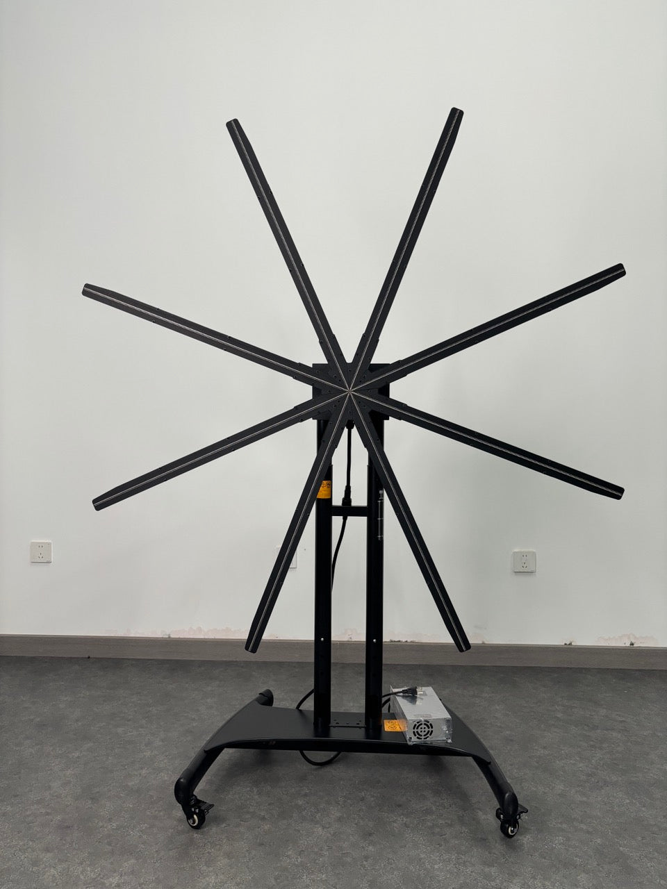 Free Shipping (130M) 130cm 3D Hologram Fan High Brightness Remote Control 8 Blades 3Display LEDs Advertising Display