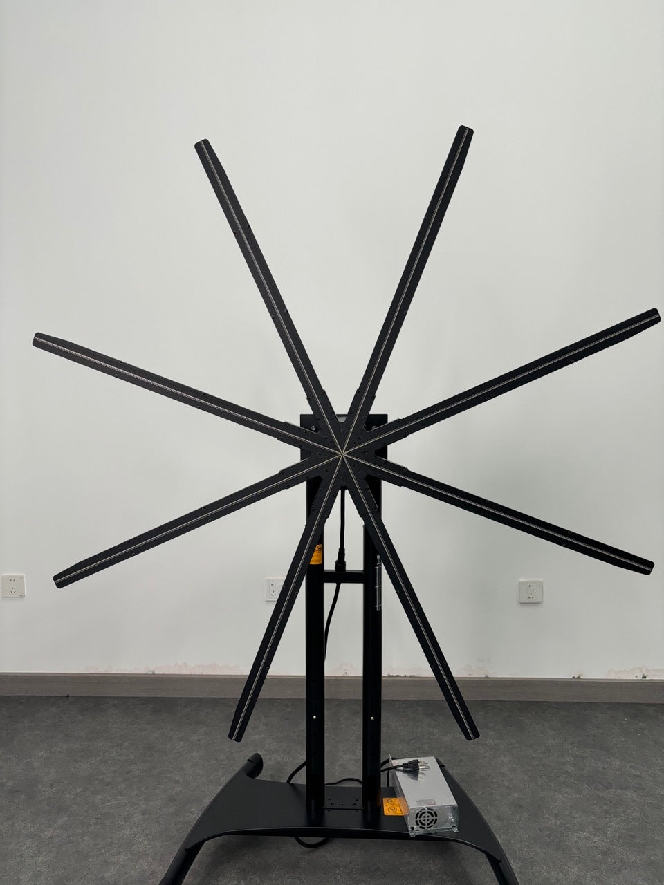 Free Shipping (150M) 150cm 3D Hologram Fan High Brightness Remote Control 8 Blades 3Display LEDs Advertising Display
