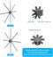 3D Hologram Fan, HD LED Holographic Fan, 78.7 inch (200cm）Large Hologram Advertising Machine for Exhibition Advertisement Show Business Display