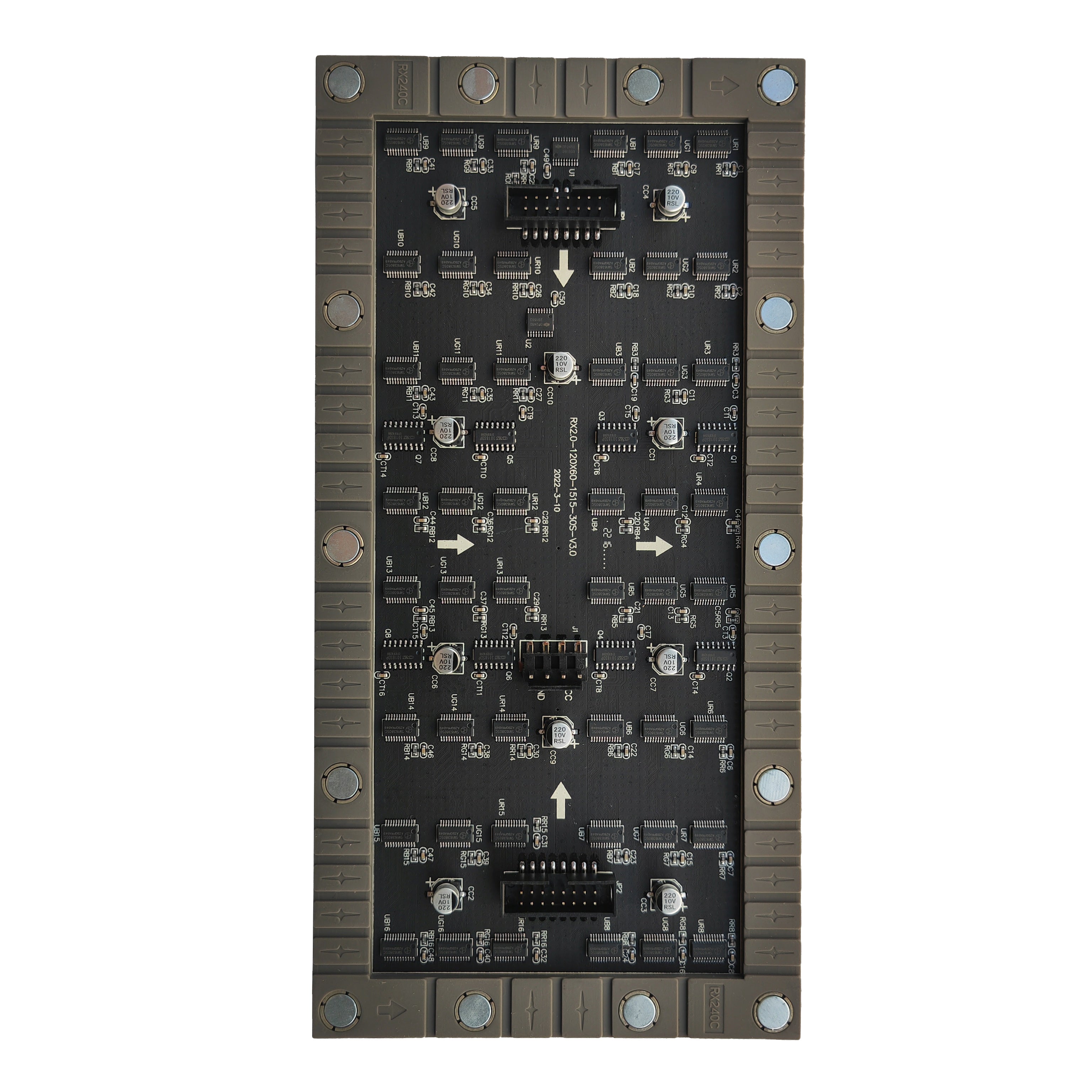 HKXR-A2 (P2) Indoor Flexible LED Display Module, 2mm Full RGB Pixel LED Display Panel Screen in 240* 120 mm with 7200 dots, 1/30 Scan, 600 Nits LED Tile for Indoor Display