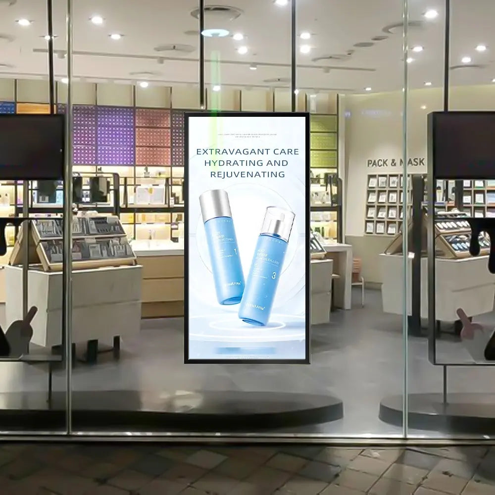 2500nits High Brightness Single Side LCD Screen Digital Advertising Store Front Window LCD Display