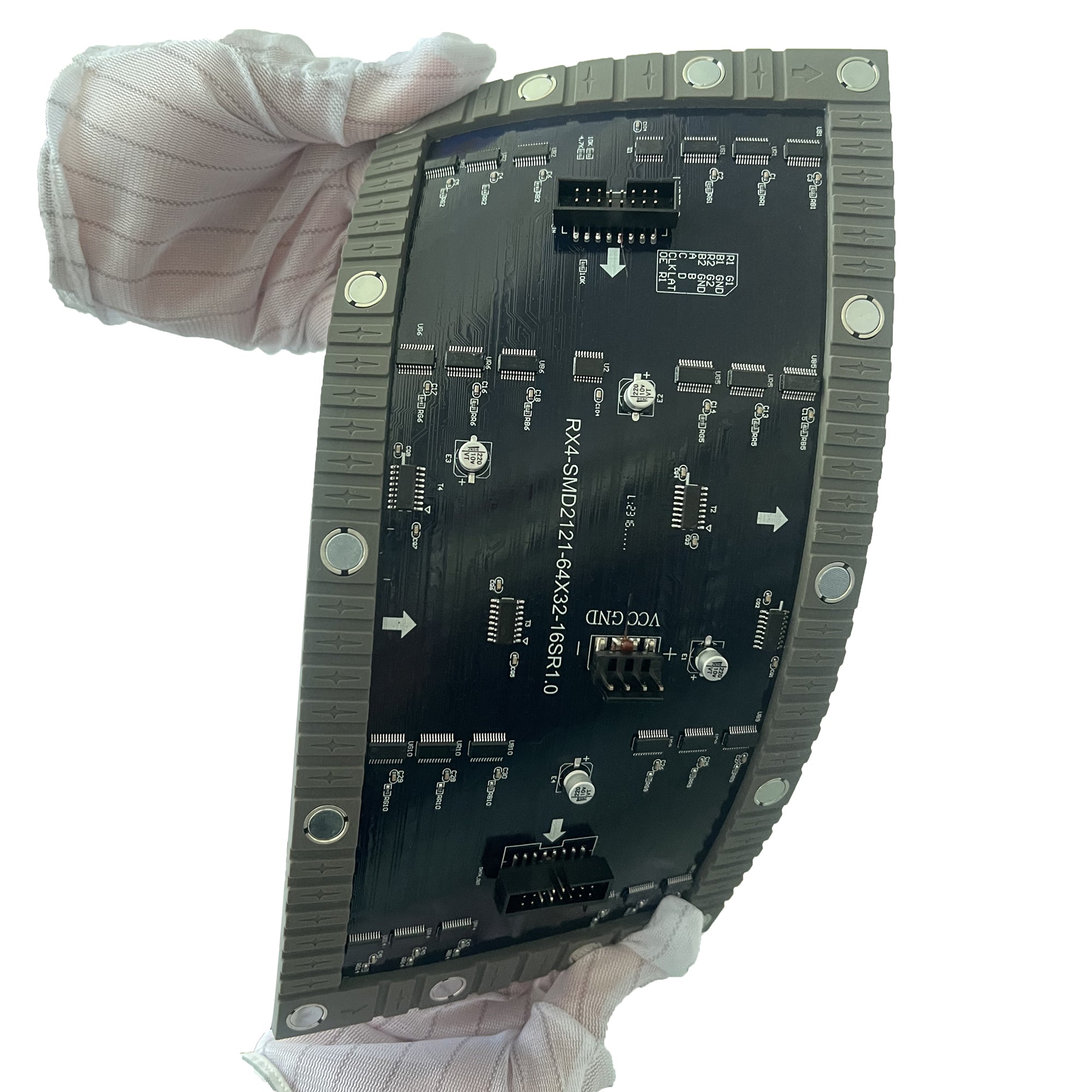 HKXR4S (P4) Indoor Flexible LED Display Module, 4mm Full RGB Pixel LED Display Panel Screen in 240* 120 mm with 1800 dots, 1/15 Scan, 600 Nits LED Tile for Indoor Display