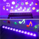 36W 385-400nm LED Black Light Bar, Black Lights for Glow Party, Black light with Plug &Switch, Glow Light for Halloween, Fluorescent Body Paint, Stage Lighting
