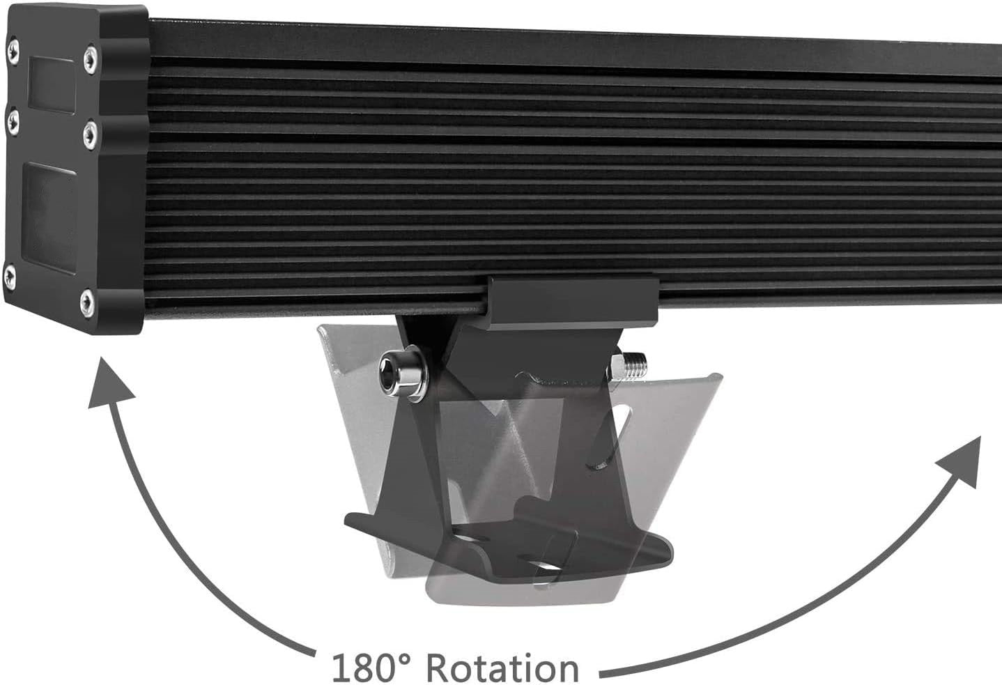 Linkable 7060 Linear LED RGB Wall Washer Lights with Remote Controller, 36W Waterproof Color Changing Wall Washer LED Light for Outdoor/Indoor Lighting Projects, Hotels, Building Wall Decorations