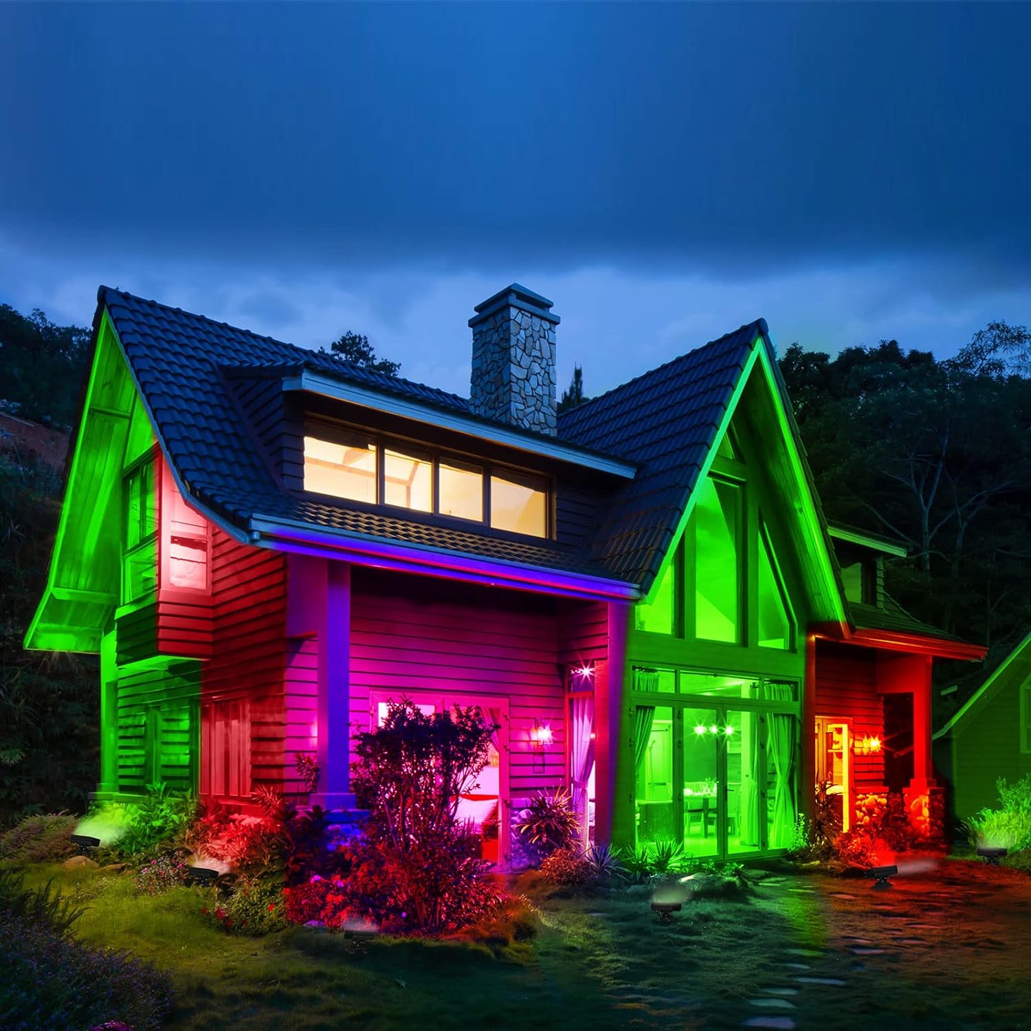 3pcs Pack LED RGB Wall Washer Lights with Remote Controller, 36W Waterproof Color Changing Wall Washer LED Light for Outdoor/Indoor Lighting Projects, Hotels, Building Wall Decorations