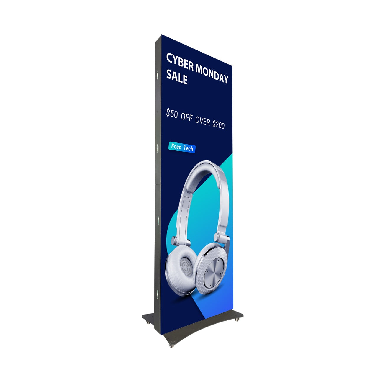 EPO Series 640x1920mm Outdoor Foldable LED Poster Display in 2.5mm | 3.076mm Pixel Pitch >5000Nits Brightness