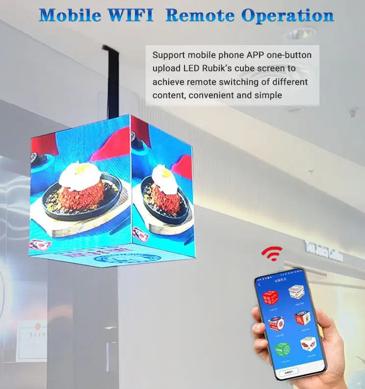 Free Shipping APP controlled Magic Cube LED Display Screen for Chain S ...