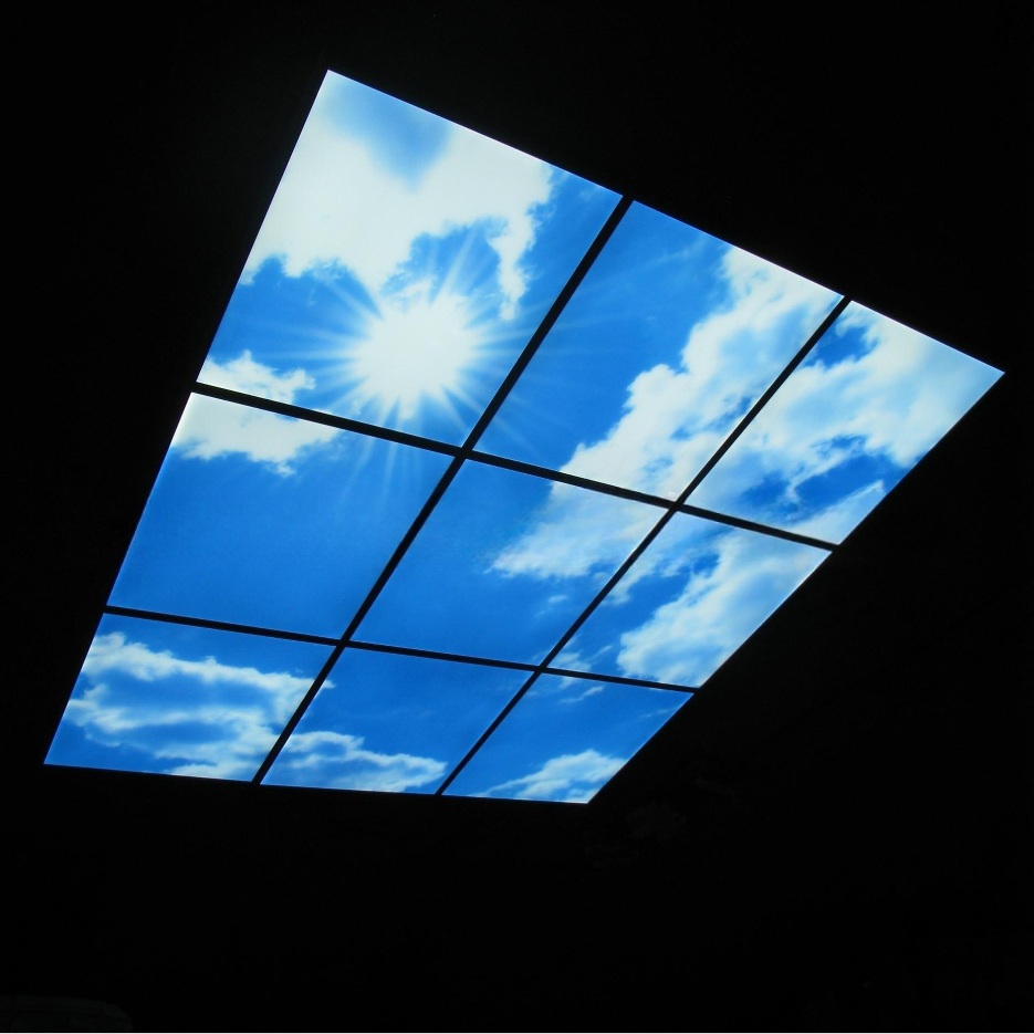 5 PACK LED Skylight 1x4FT - 300*1200mm 36W 3060LM Blue Sky LED Flat Pa ...