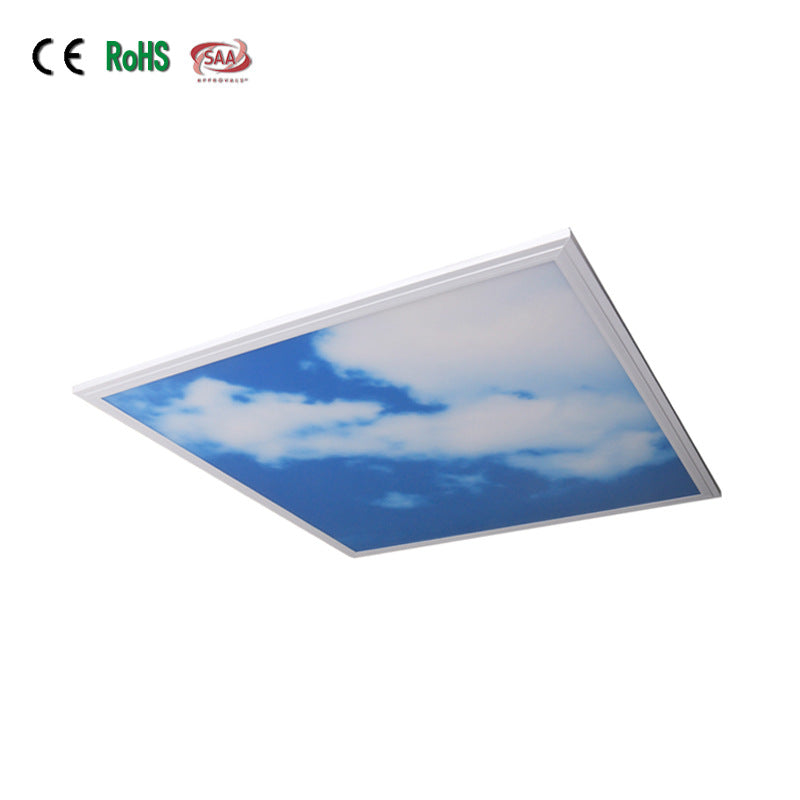 5 PACK LED Skylight 2x2 FT - 600*600mm 36W 3060LM LED Shop Display Blue Sky LED Flat Panel Light Framed For Ceiling Decoration