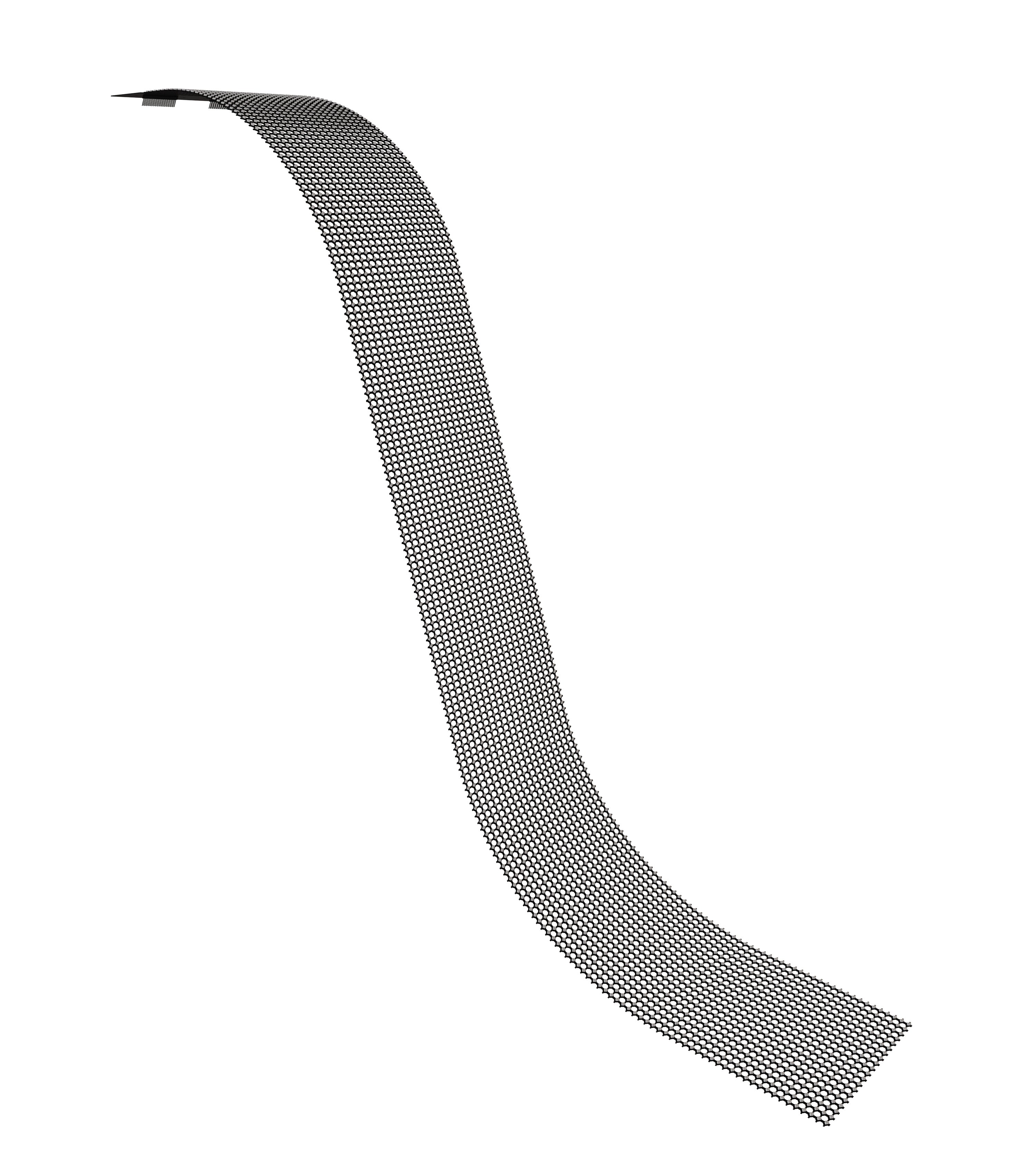 P3.91 Flexible Invisible Holographic LED Film Screen, Brightness >3000NITS