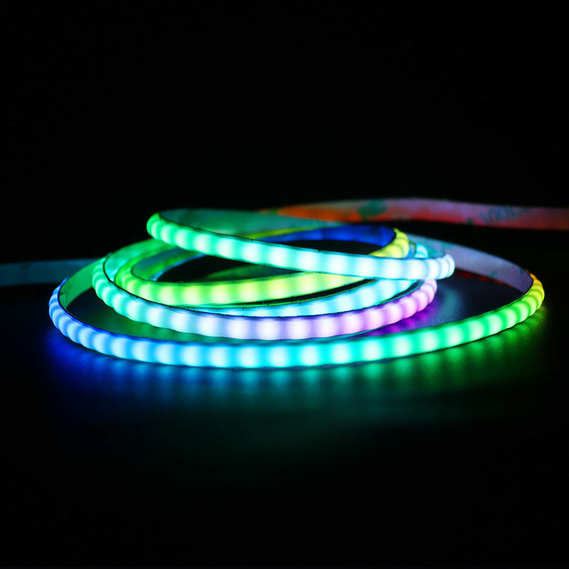 5mm FCOB LED Strip 16.4FT/5M 160LEDs/M 10W/M 5V WS2812 IC SPI Controlled Dream RGB Color LED Light Tape