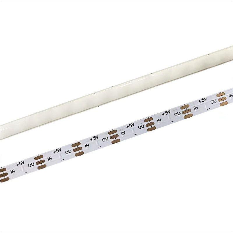 5mm FCOB LED Strip 16.4FT/5M 160LEDs/M 10W/M 5V WS2812 IC SPI Controlled Dream RGB Color LED Light Tape