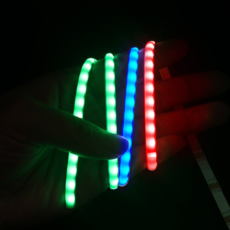 5mm FCOB LED Strip 16.4FT/5M 160LEDs/M 10W/M 5V WS2812 IC SPI Controlled Dream RGB Color LED Light Tape