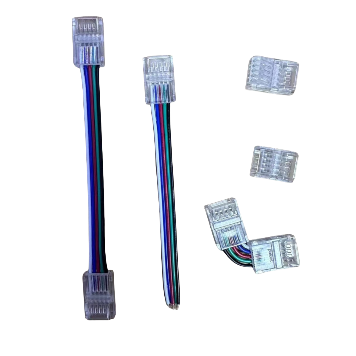 5pcs Pack Solderless Quick Connector Crystal 5Pin LED Strip Connector for 4in1 RGBW RGBWW 12mm Wide PFCB LED Flexible Strip Lights
