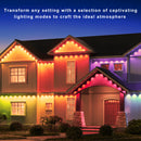 LightingWill OL1 Permanent Outdoor Lights: Multi-Functional Holiday Lighting with a Variety of Lighting Modes to Create a Warm Atmosphere, Gardens, Porches, and Any Outdoor Space | Durable, Energy-Efficient, and Long-Lasting Outdoor Lighting Solution