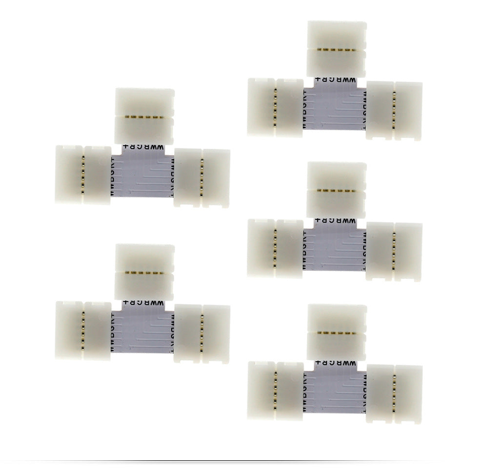 5pcs Pack Solderless Quick Connector 6Pin LED Strip Connector for 5in1 RGBCCT 12mm Wide PFCB LED Flexible Strip Lights