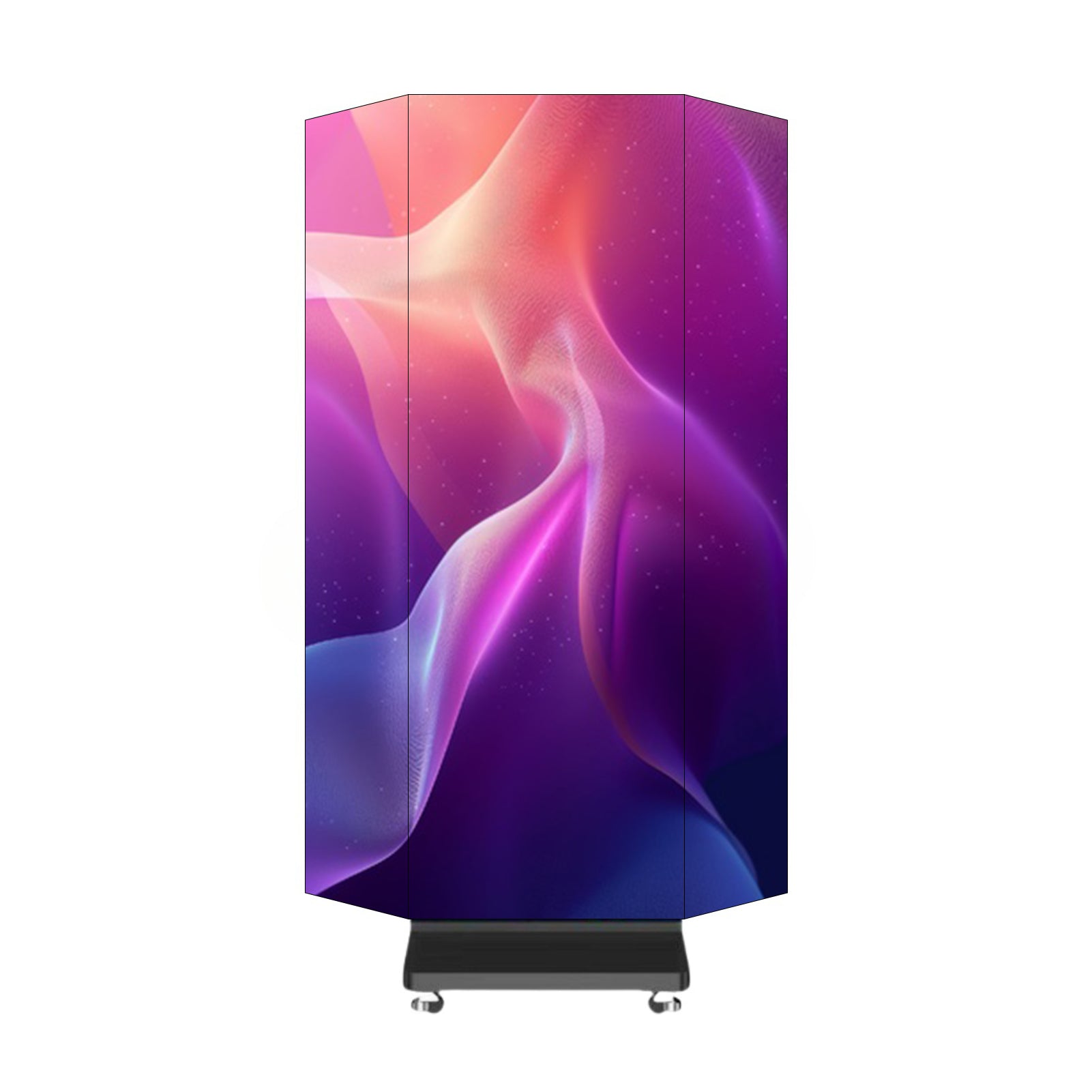 Tri-Fold LED Poster Display w/ unfolding display in 4.2ft by 6.3ft in 1.25mm | 1.53mm | 1.86mm | 2.5mm Pixel Pitch Free Moving LED Kiosk