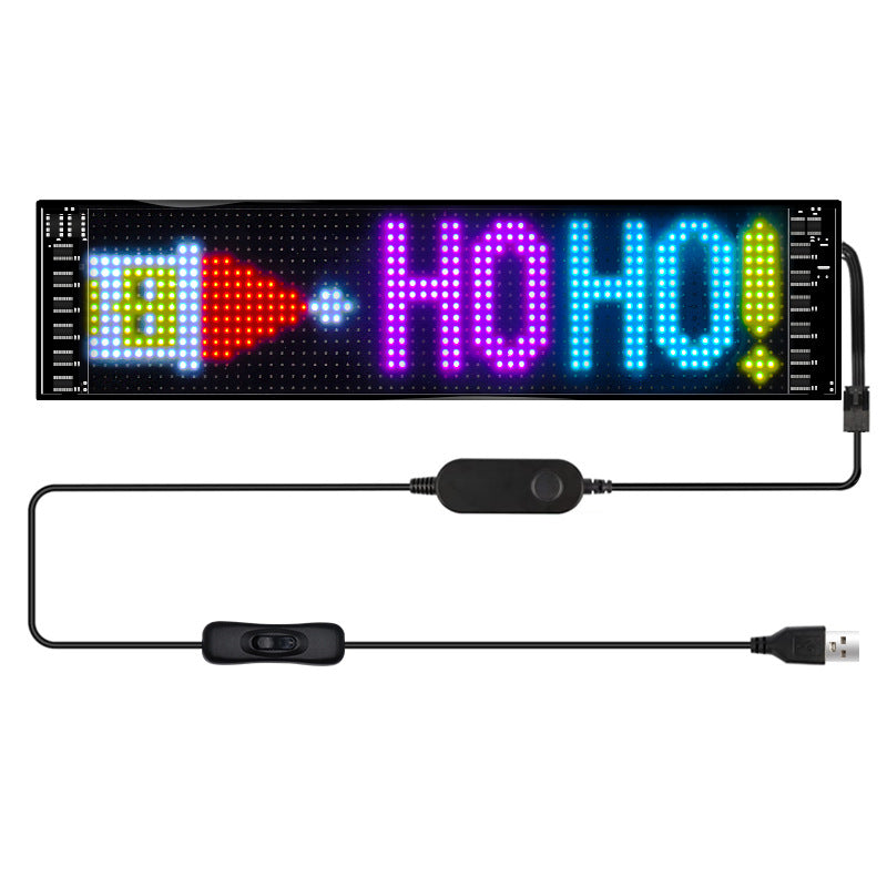 Led Sign Display Controller Model 1664 Flexible USB 5V Car LED Sign Bluetooth App Control Display
