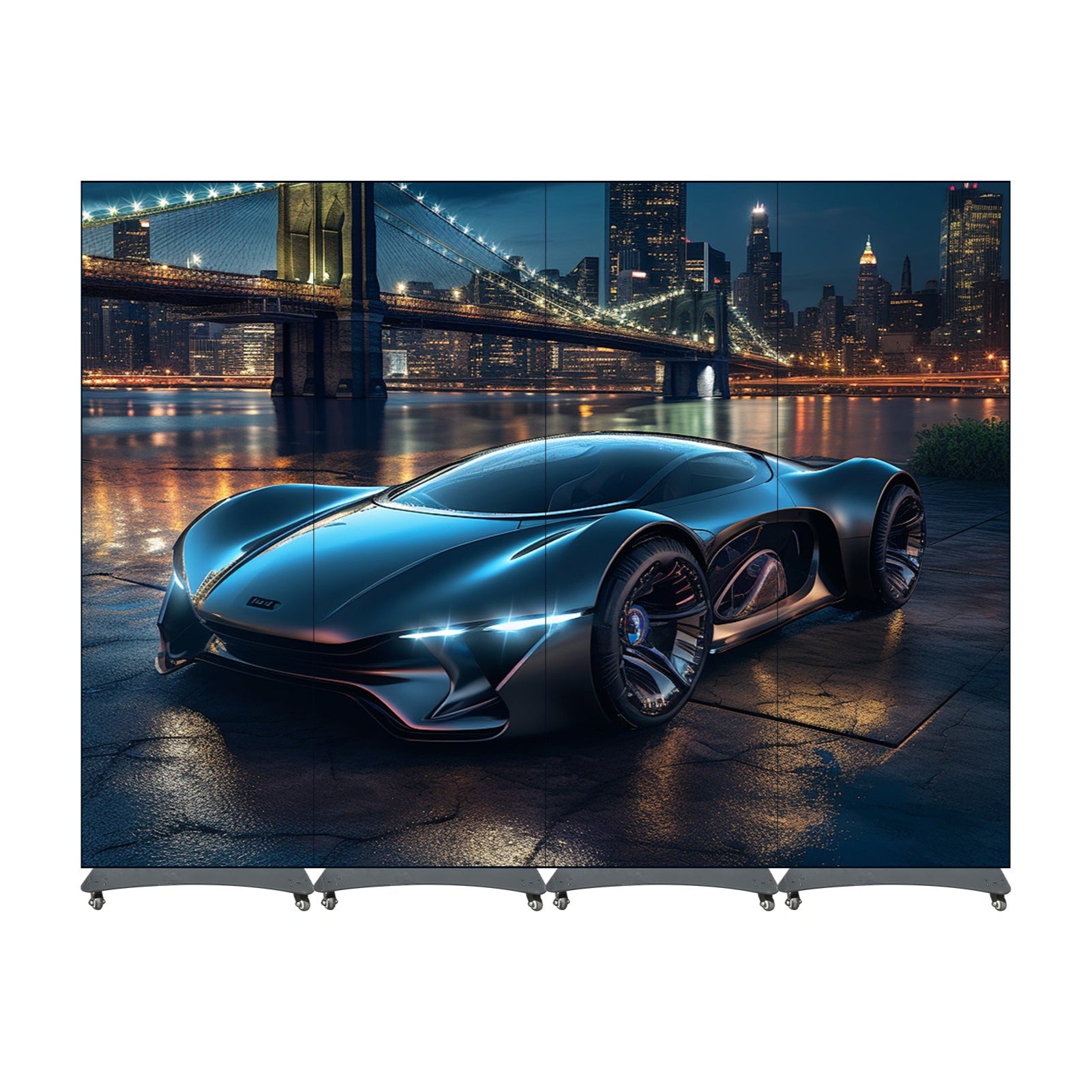 LED Screen for Church, P1.53mm, Display Area 8.4FT by 6.3FT (2560mm Wide by 1920mm Tall) , Easy to Assemble Turnkey LED Display Screen for Stage