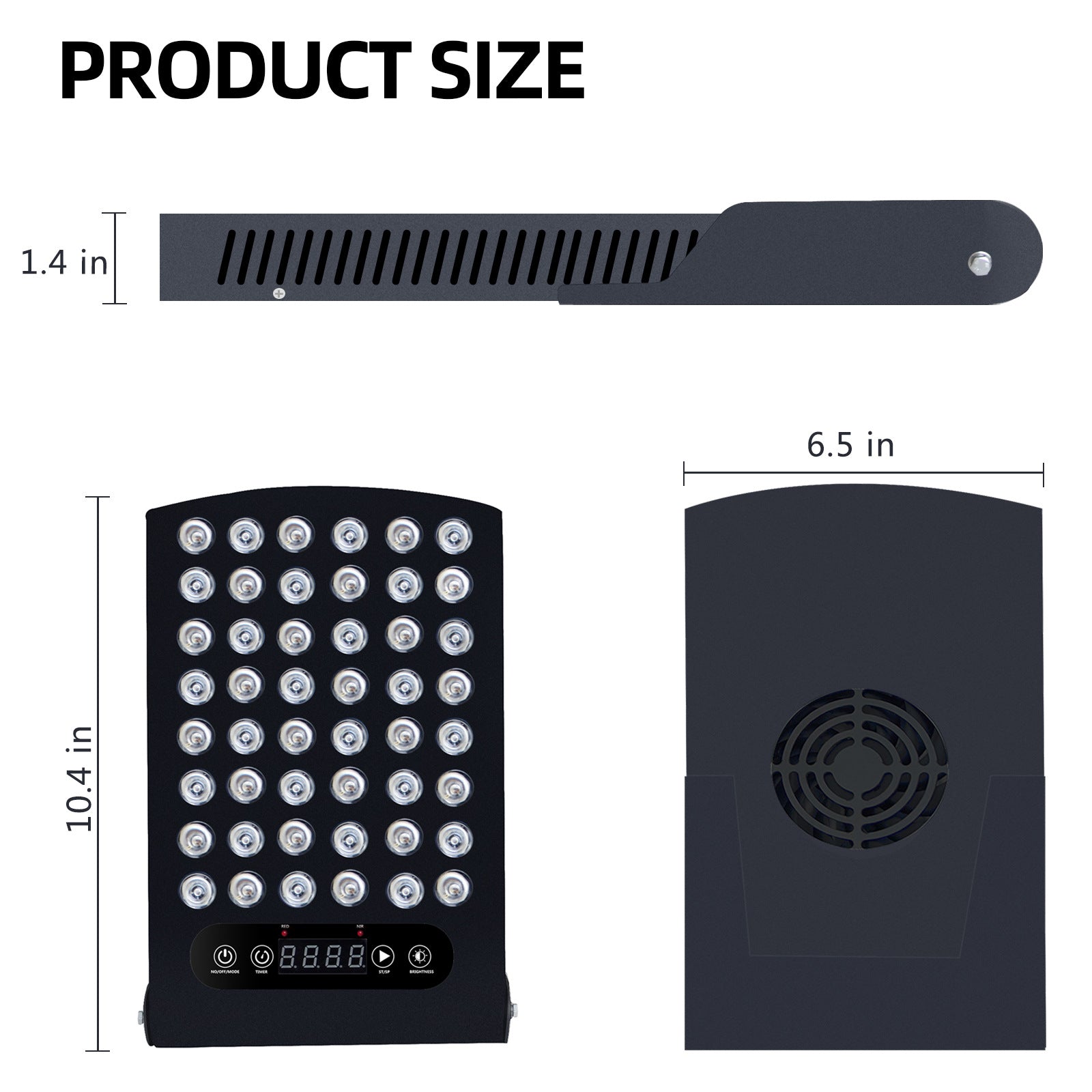 S60 Red light Therapy LED Panel w/ 48pcs Bi-Chip (850nm & 660nm) LED Red Light